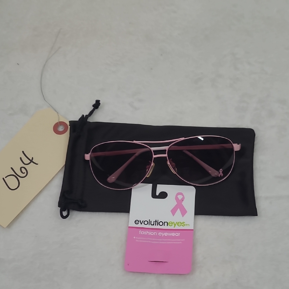 Evolution Pink Breast Cancer Aviator Sunglasses - Picture 5 of 7